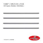 Vareta de Balanceiro P/ Opala Medida Original em Aço 5/16 (9.682"/245,9mm) 4 Unidades - Enginetech